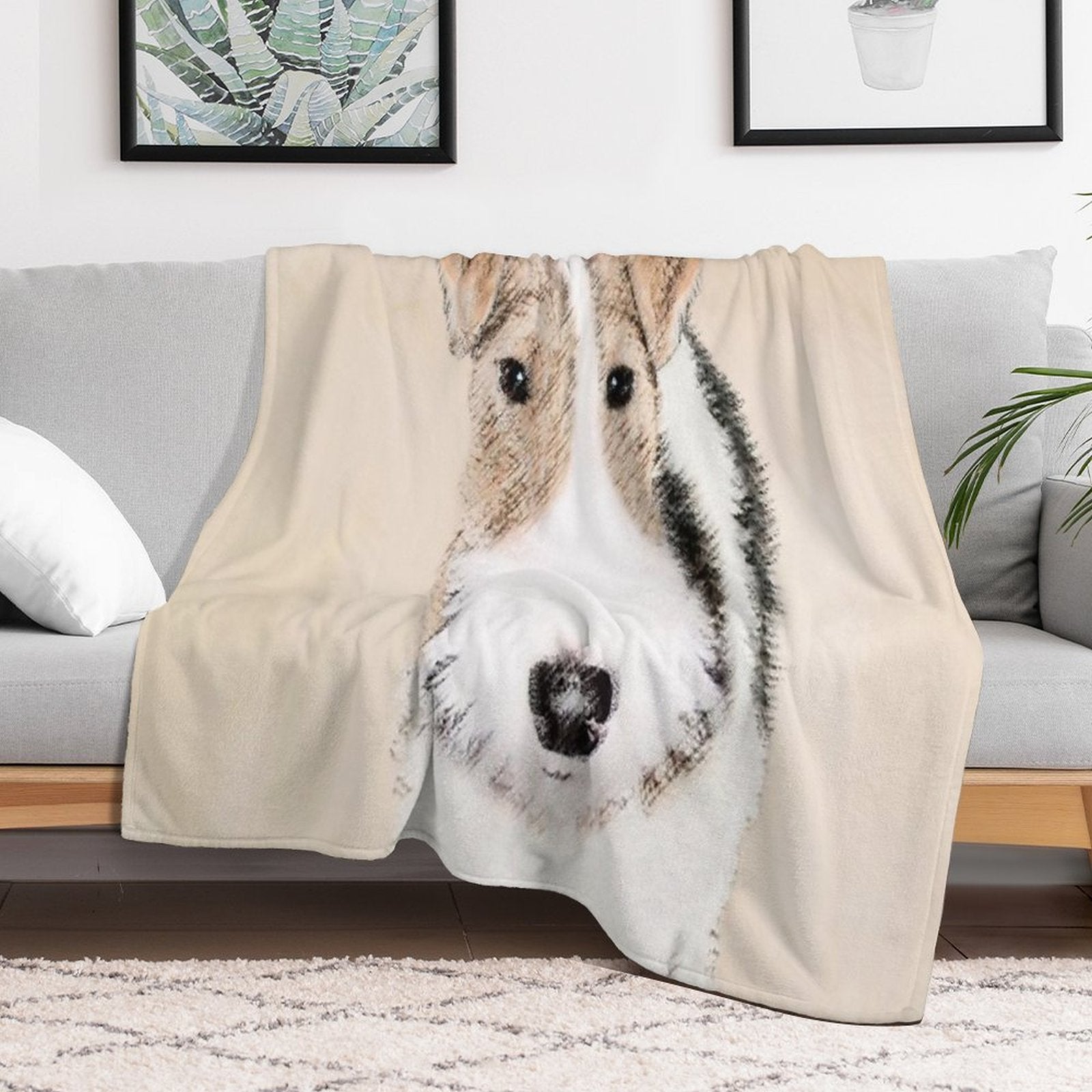 Wire Fox Terrier Durable Throw Blanket
