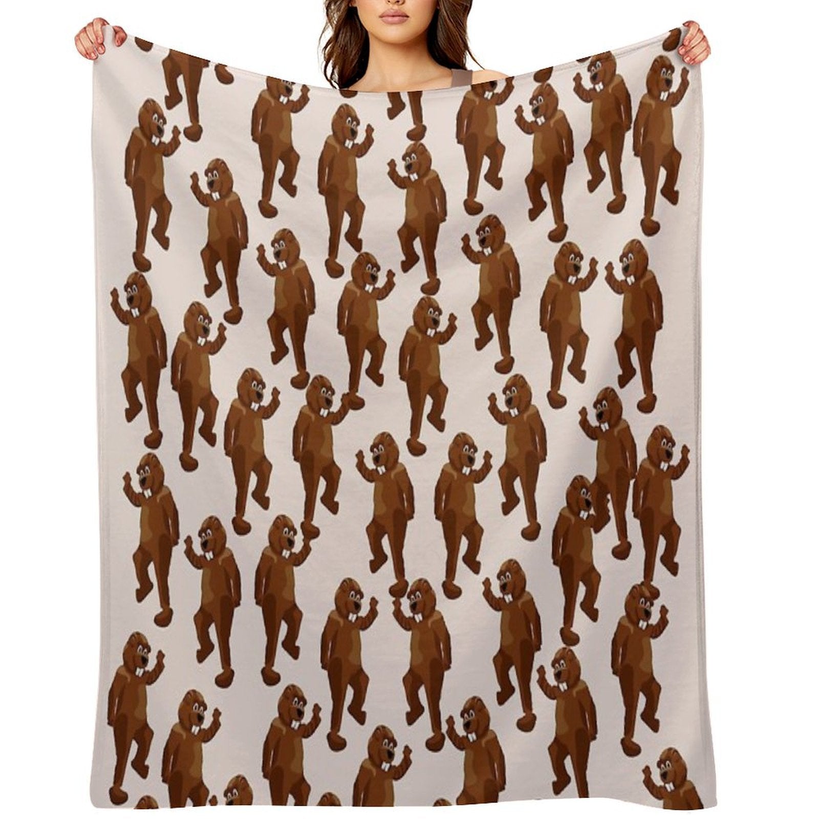 Hundreds of Beavers! Lightweight Throw Blanket
