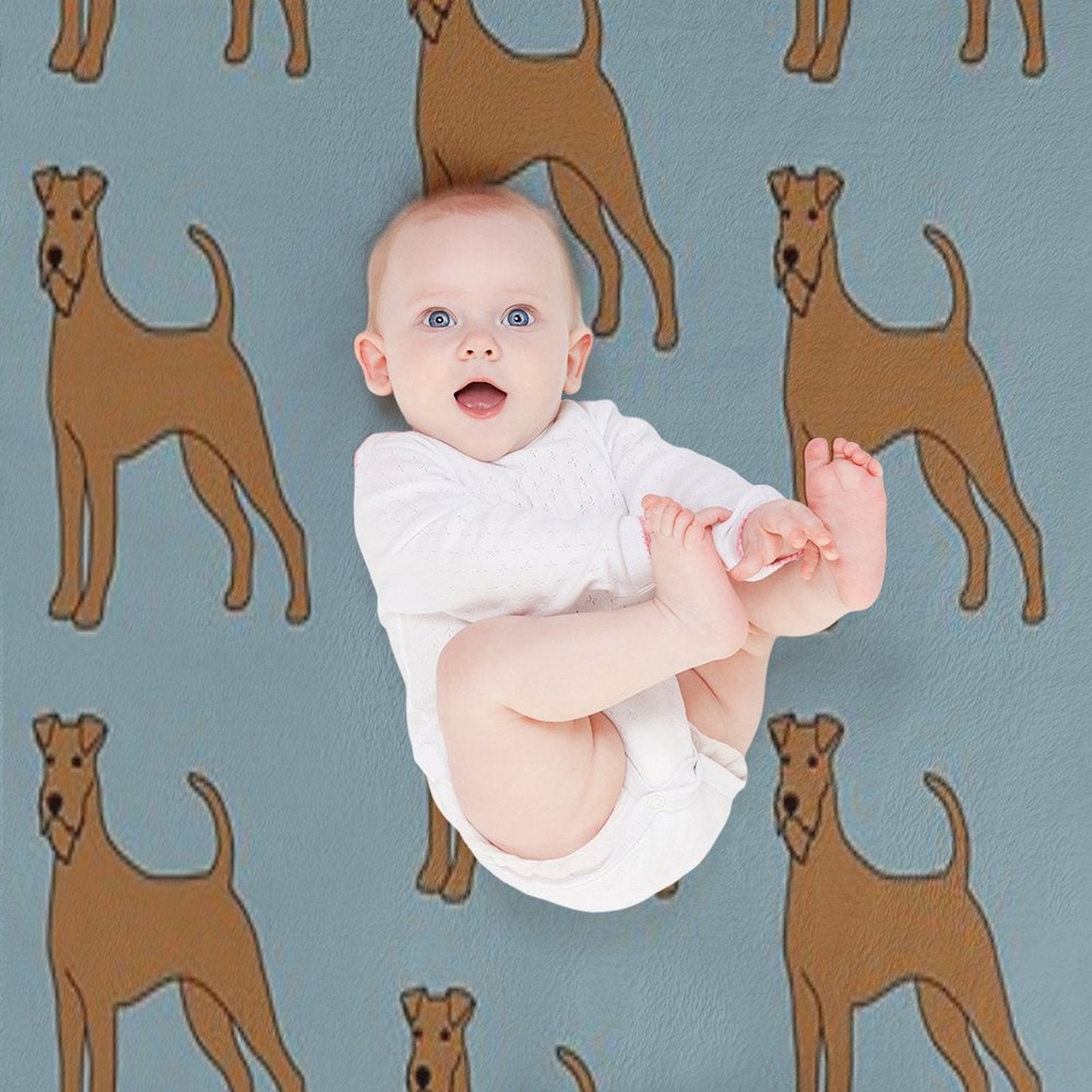 Irish Terrier Compact Throw Blanket