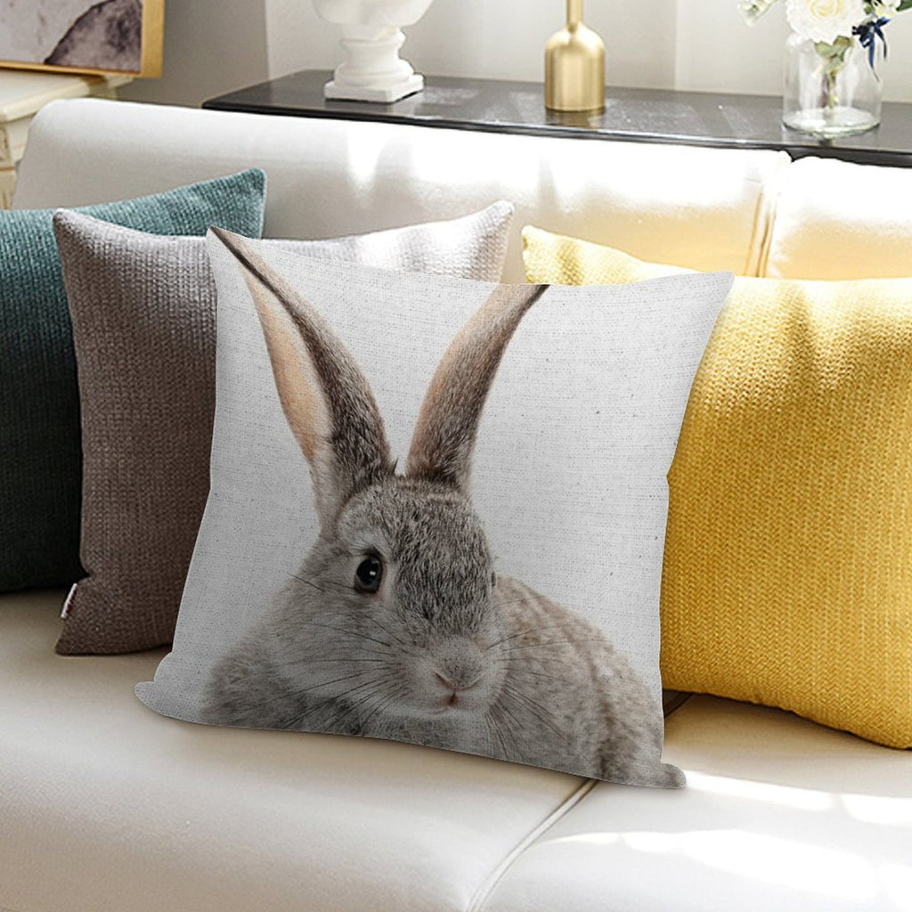Rabbit 34 Soft High-Density Material Throw Pillow