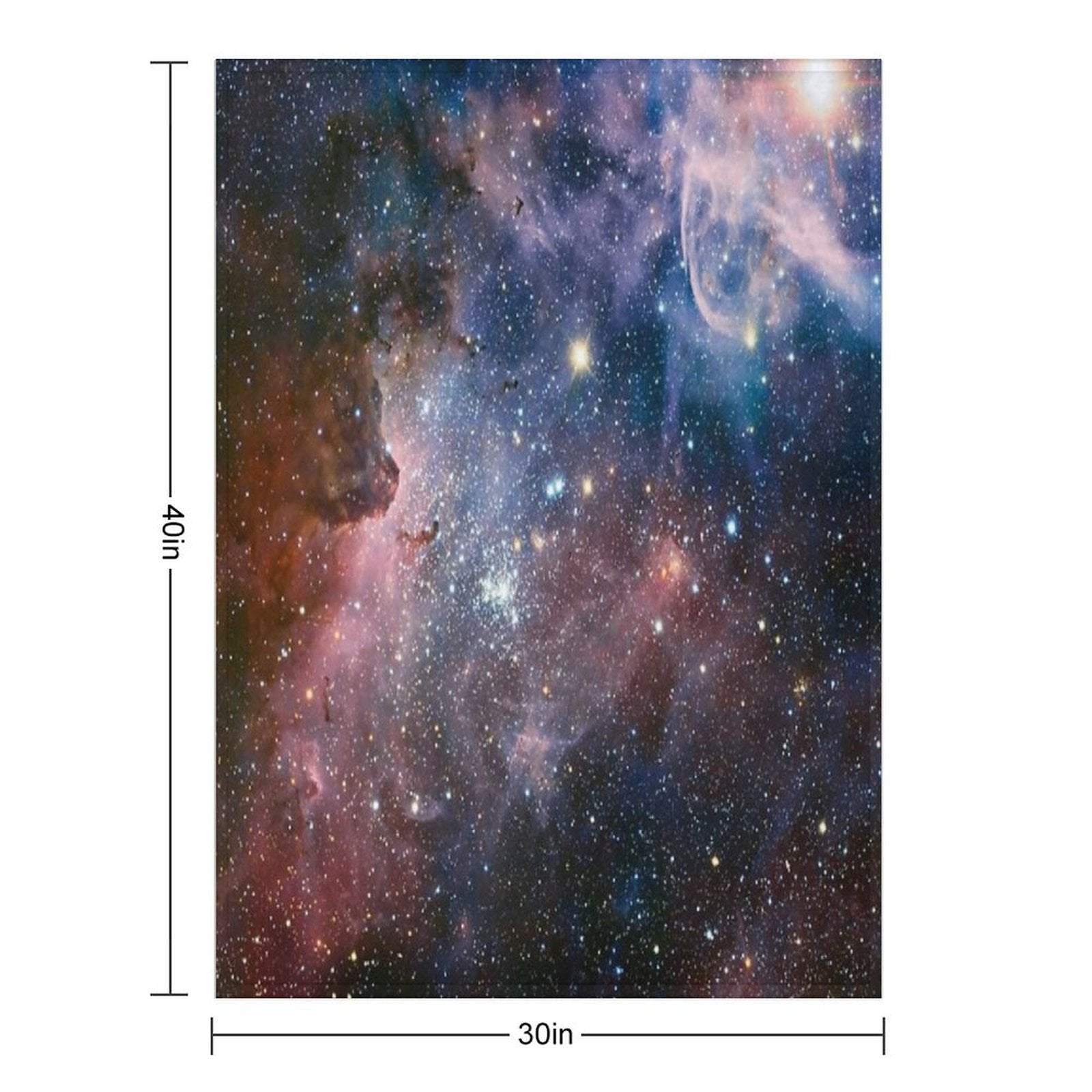 Galaxy - Nebula 01 Compact Throw Blanket