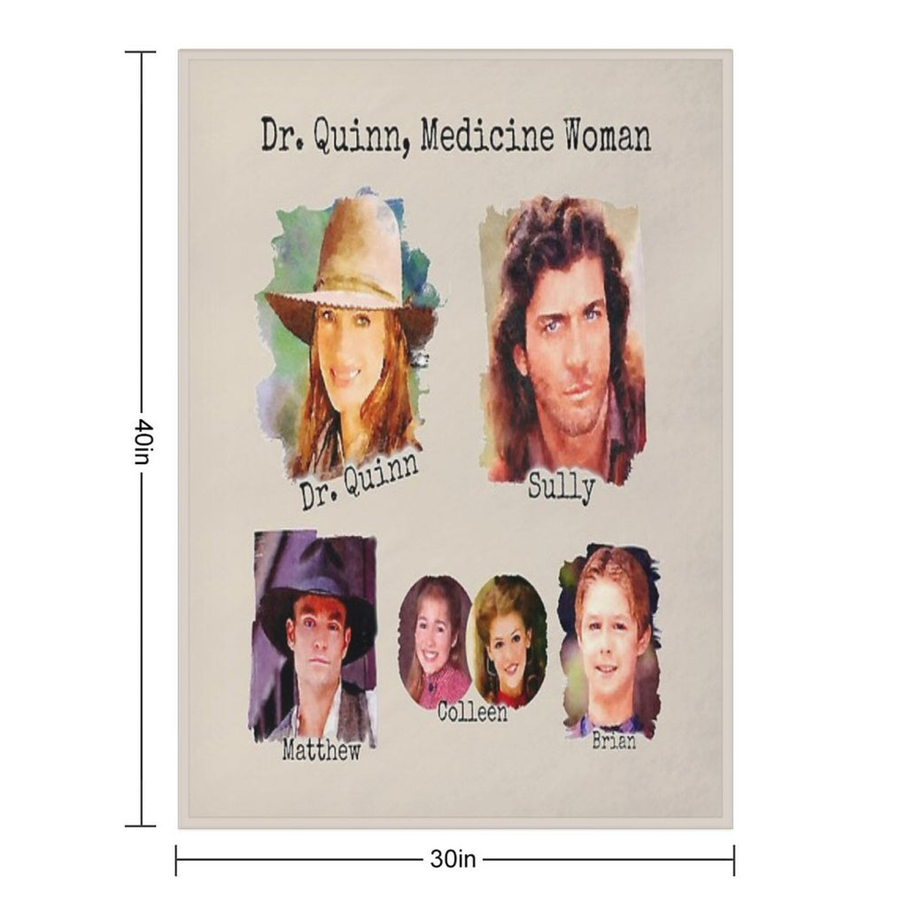 Dr. Quinn Medicine Woman Family Wrinkle-free Throw Blanket