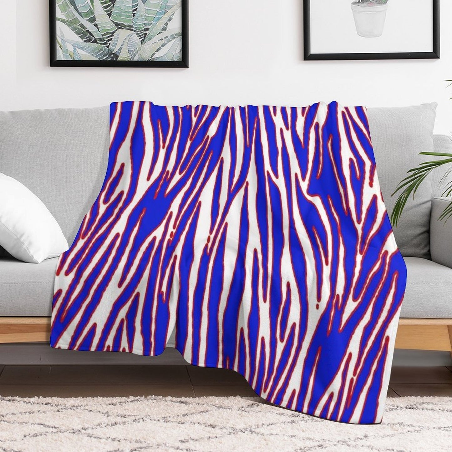 Zuba Print Pattern All-season Throw Blanket