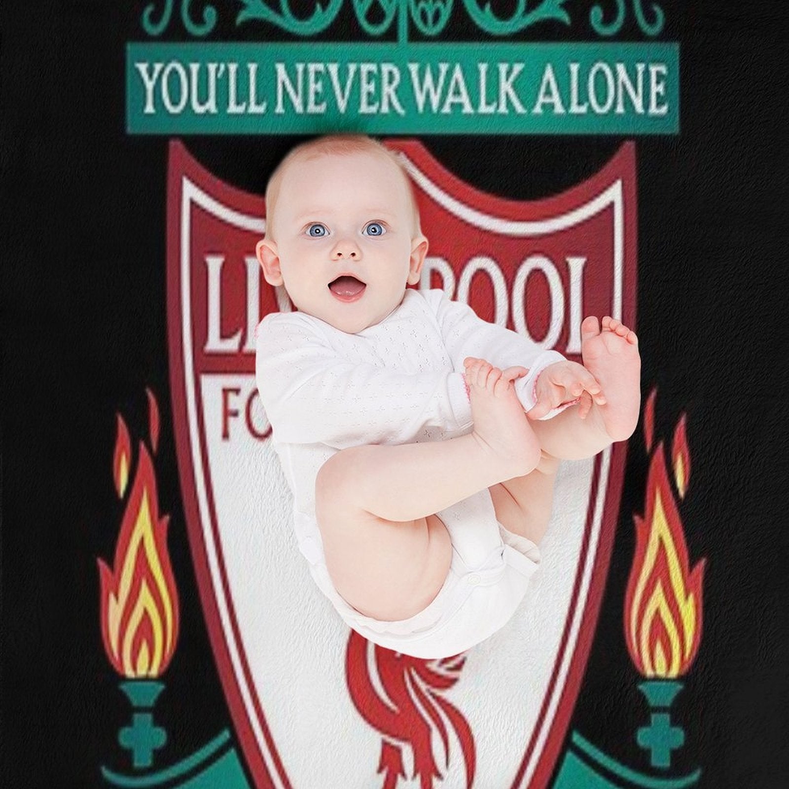 Classic Liverpool Emblem Eco-conscious Throw Blanket