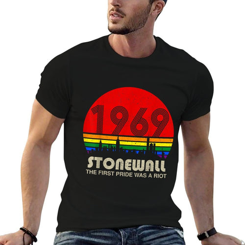 1969 The First Pride Was A Riot LGBT Pride Rainbow  Easy-care T-Shirt
