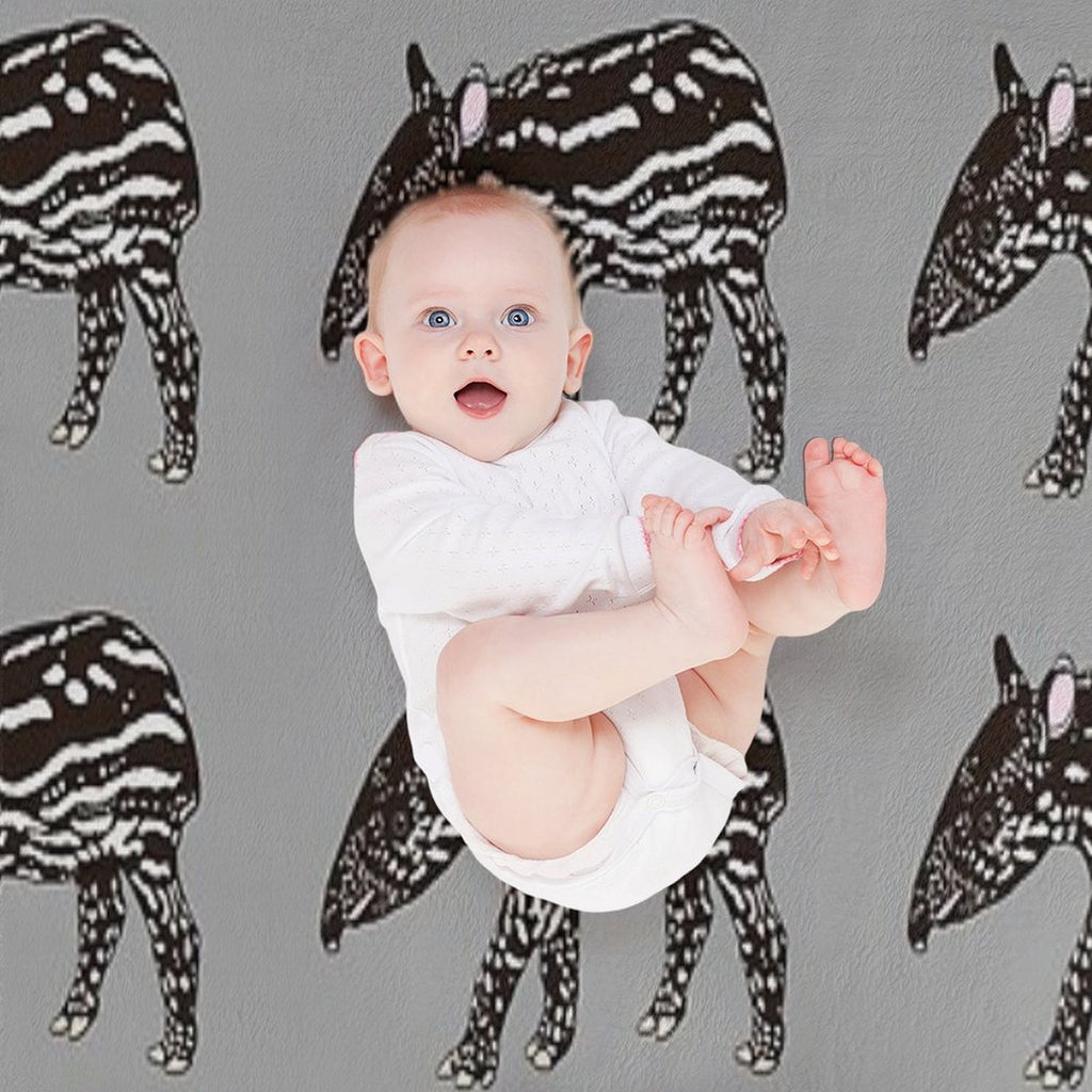 Baby Tapir Compact Throw Blanket