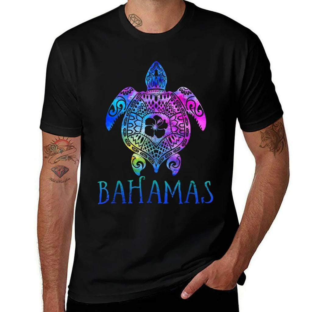 Bahamas Caribe Tie Dye Sea Turtle Vacation 2022  Quick-drying T-Shirt