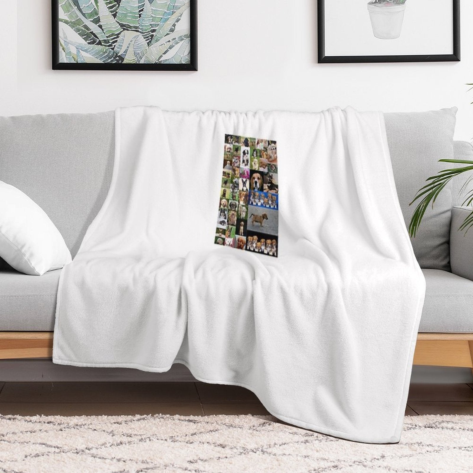 Dogs Travel-friendly Throw Blanket