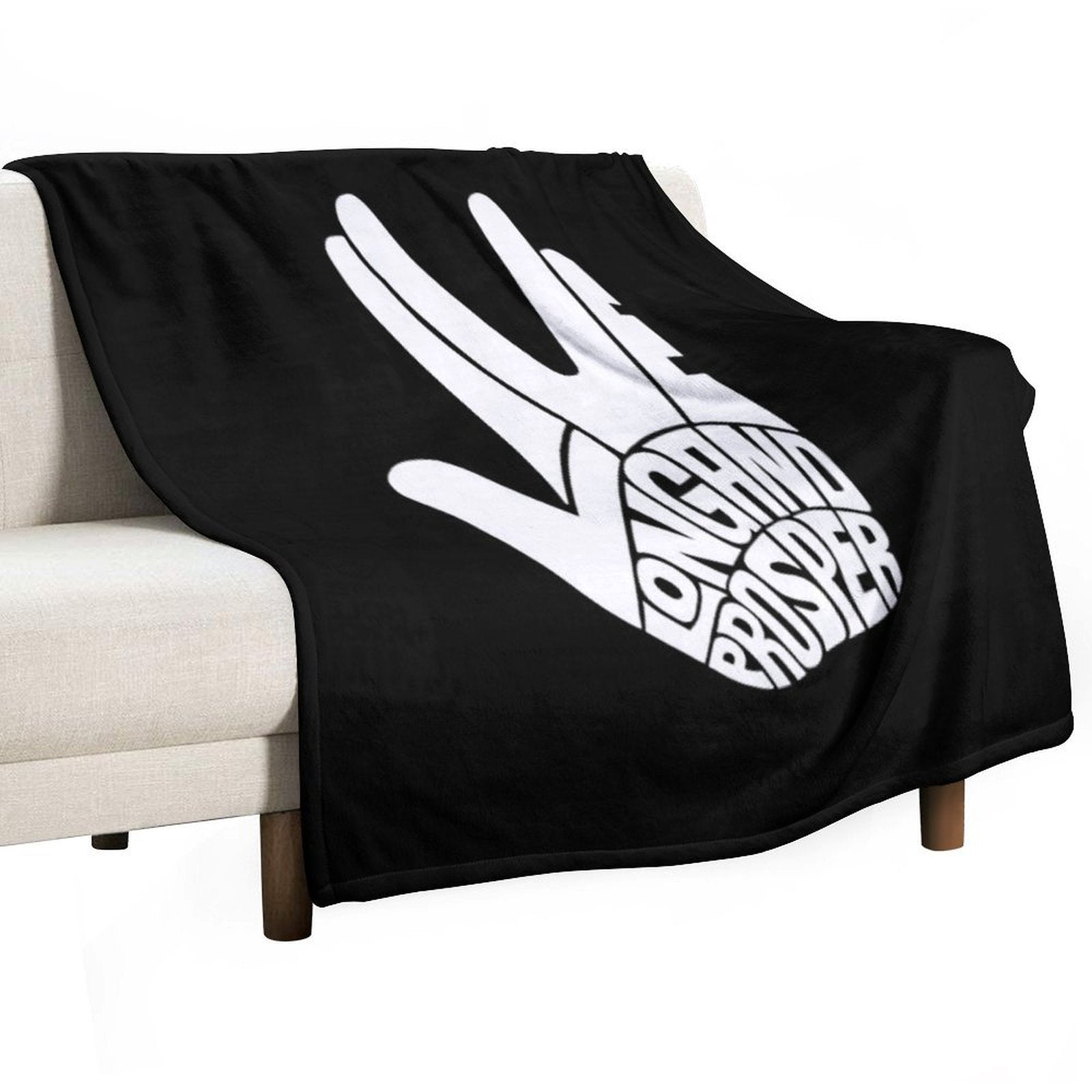 Star Trek Live Long And Prosper White Wrinkle-free Throw Blanket
