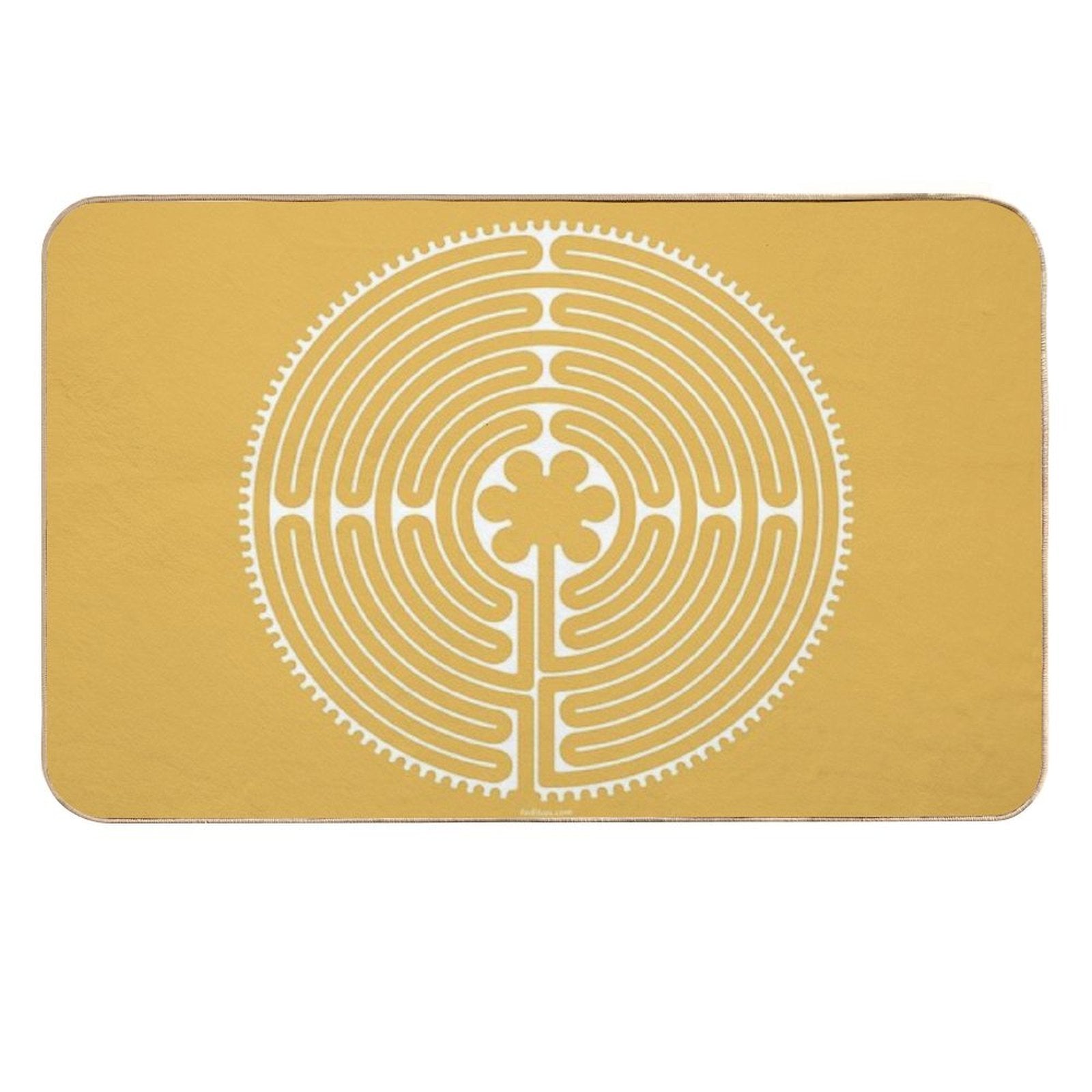 Chartres Labyrinth  Repositionable Bath Mat