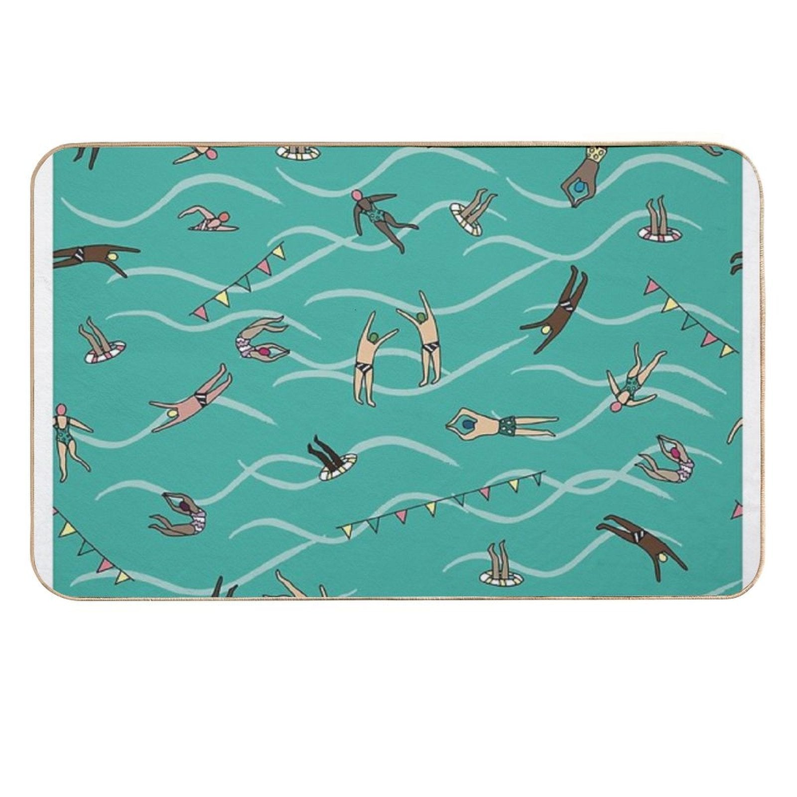 Sunday Swim  Stain-Proof Bath Mat