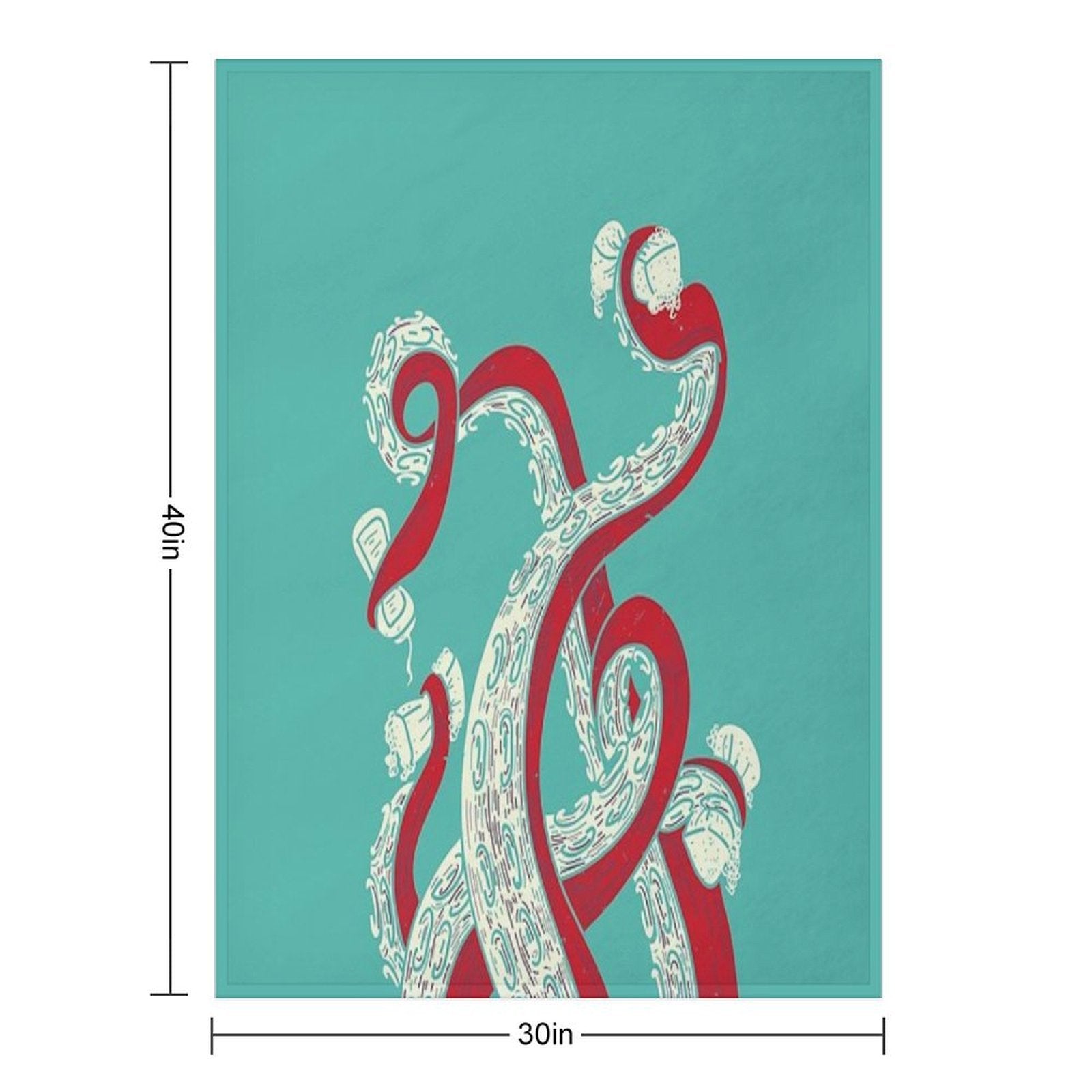 Kraken Lightweight Throw Blanket