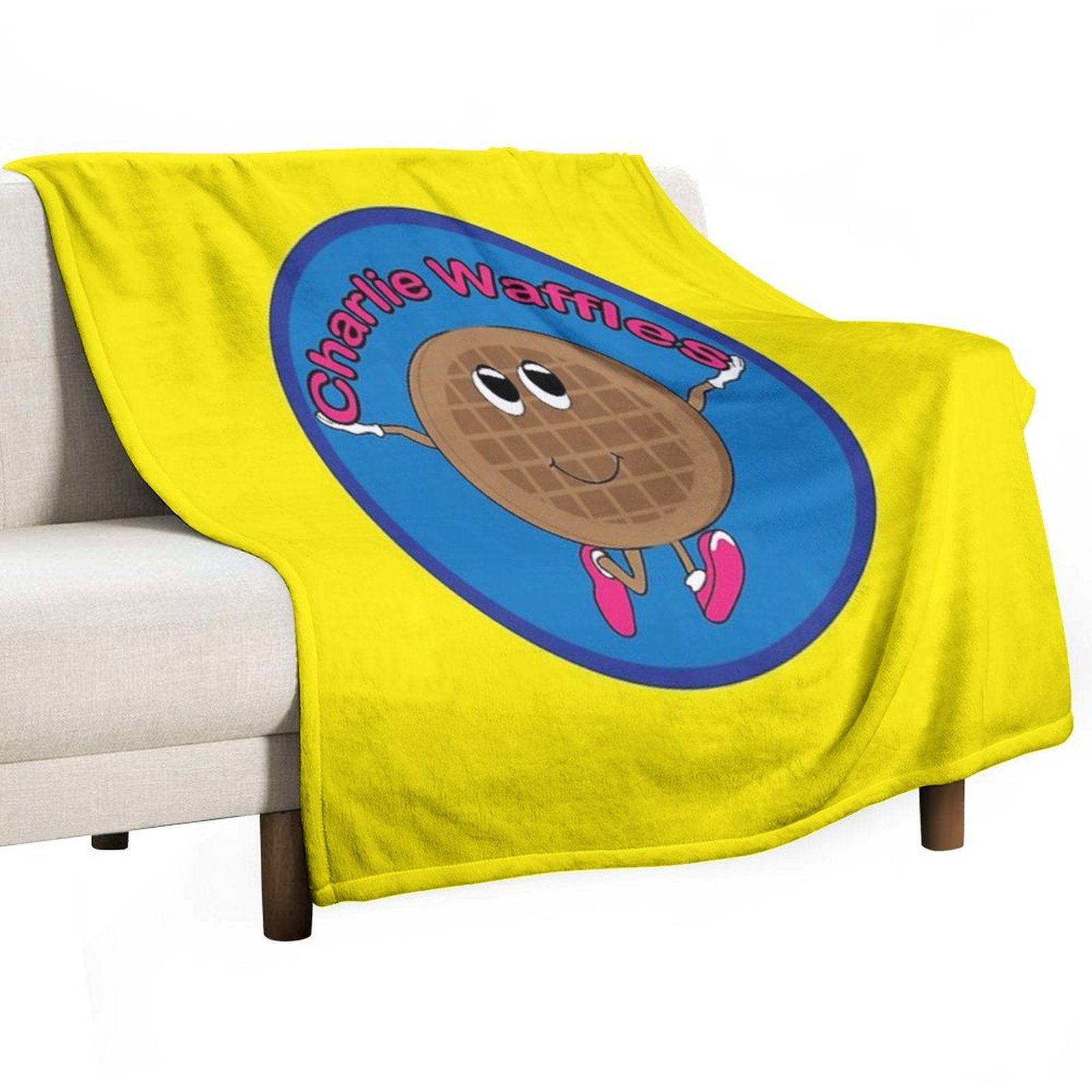 Charlie Waffles! Gift-ready Throw Blanket