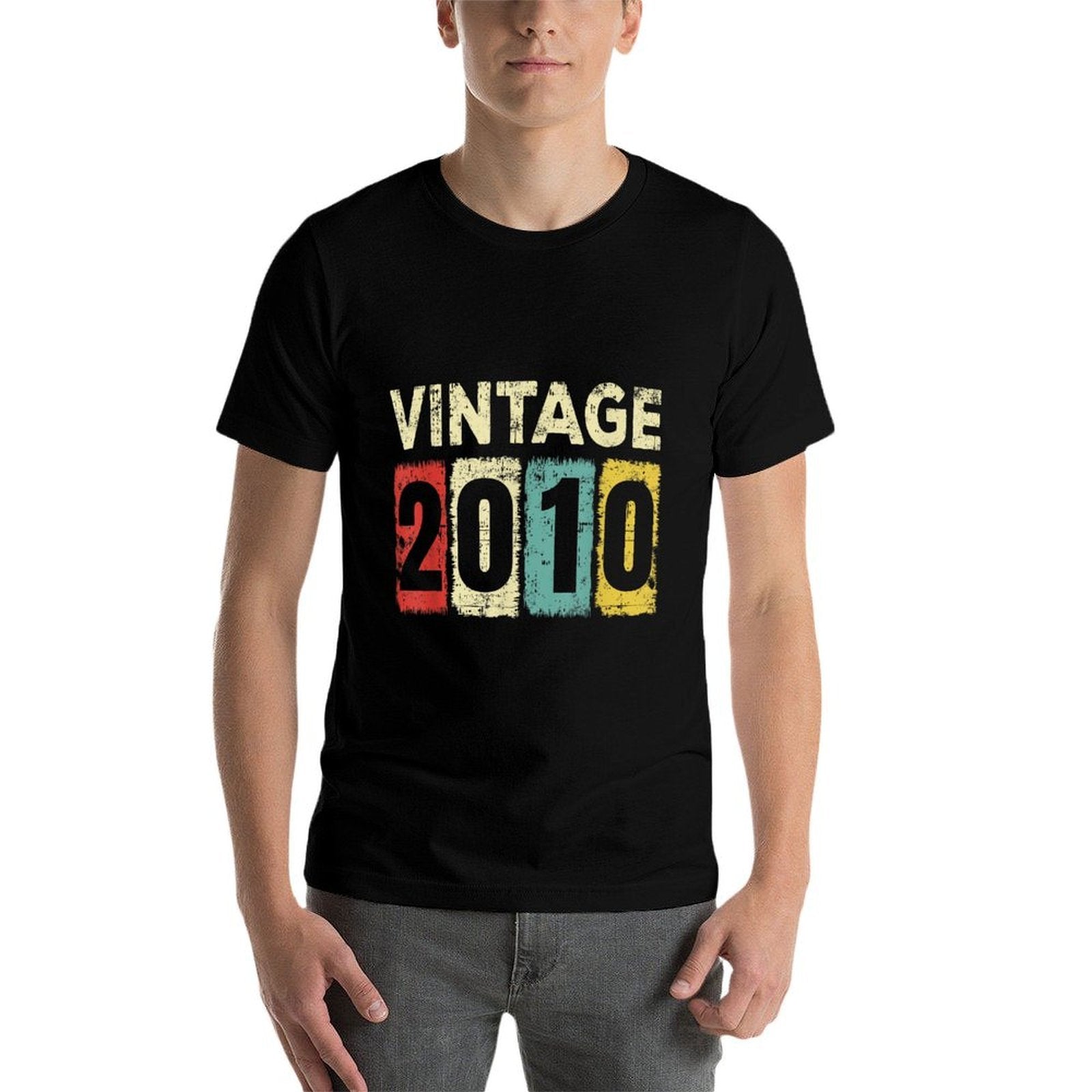 15 Year Old Birthday Vintage 2010 15th Birthday  Tagless Design T-Shirt