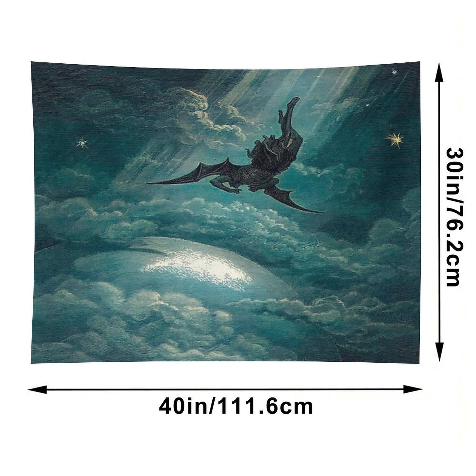 Paradise Lost (Colorized)  by Gustave Doré Tapestry