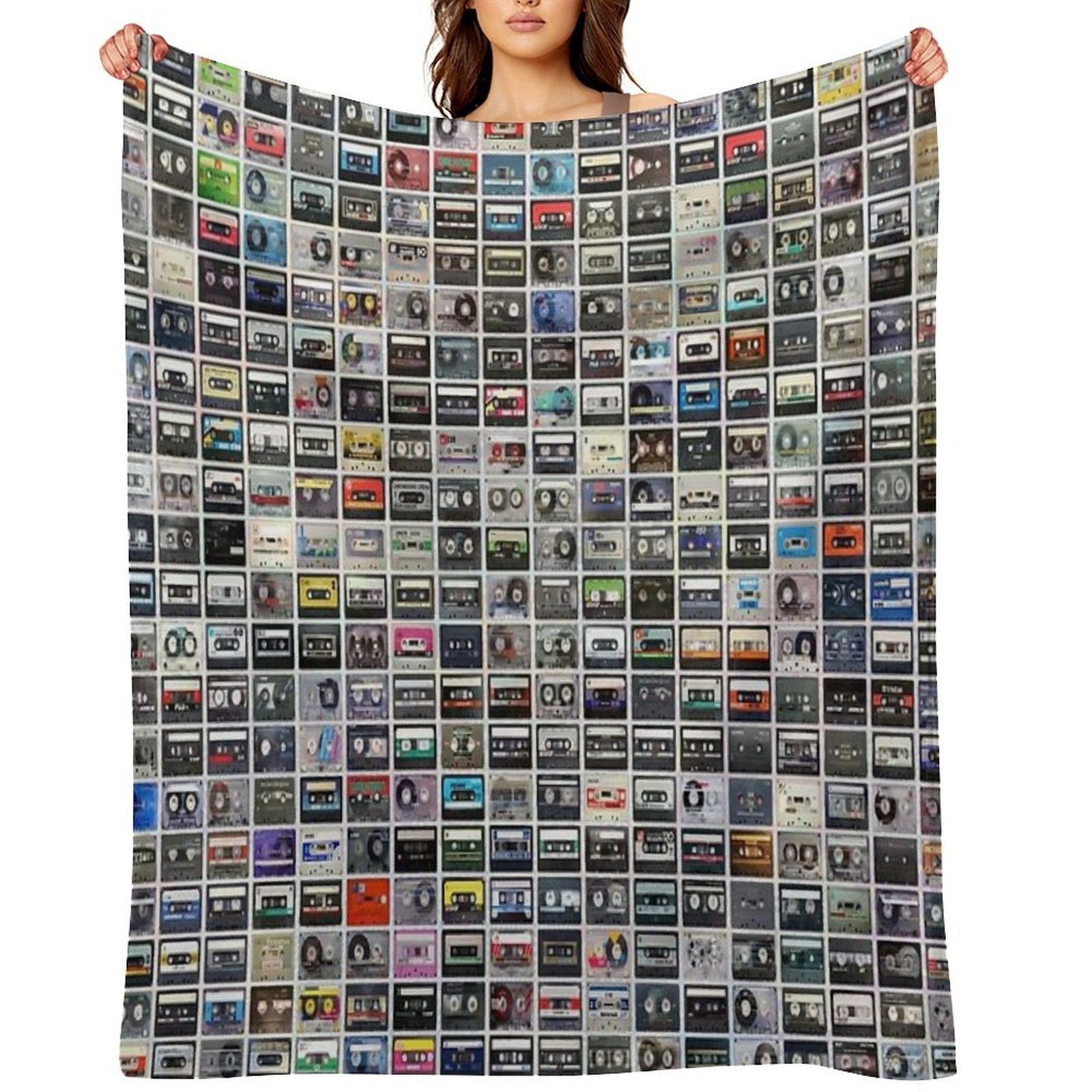 Cassettes All-season Throw Blanket