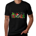 Teacher Christmas Plaid Pajamas Pjs Xmas Men Women  Slim-fit Cut T-Shirt