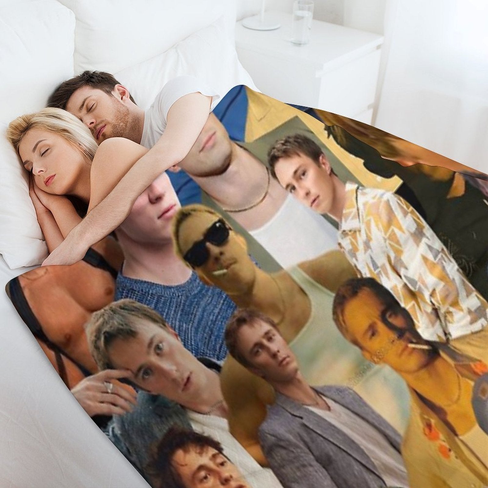 Drew Starkey Photo Collage Anti-pilling Throw Blanket