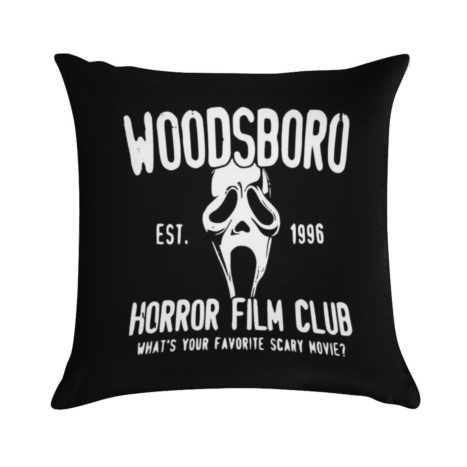 Scream Woodsboro Film Club Horror Soft Anti-Pilling Throw Pillow