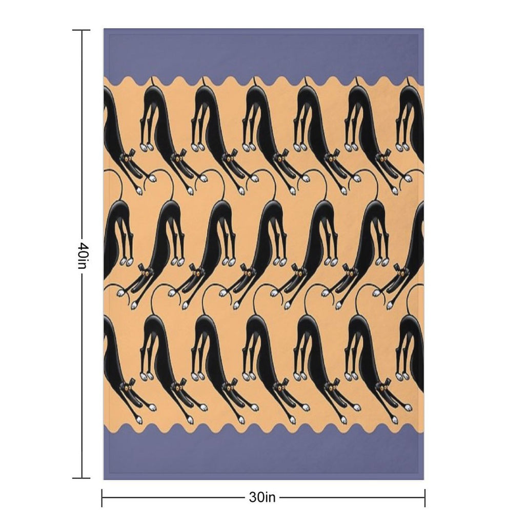 Bowdown Pattern Anti-pilling Throw Blanket