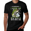 On Weekends I Hook Up Big Girls Who Swallow Funny Fishing  Moisture-wicking T-Shirt