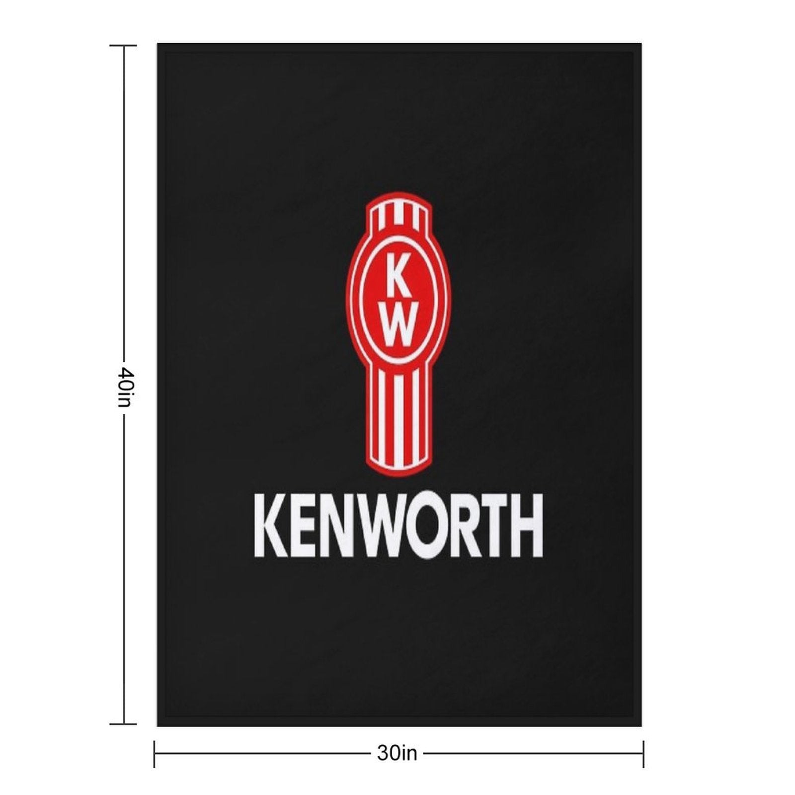 Kenworth Trucks Sustainable Throw Blanket