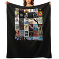 Rock Band Posters Collage Classic T-Shirt All-season Throw Blanket