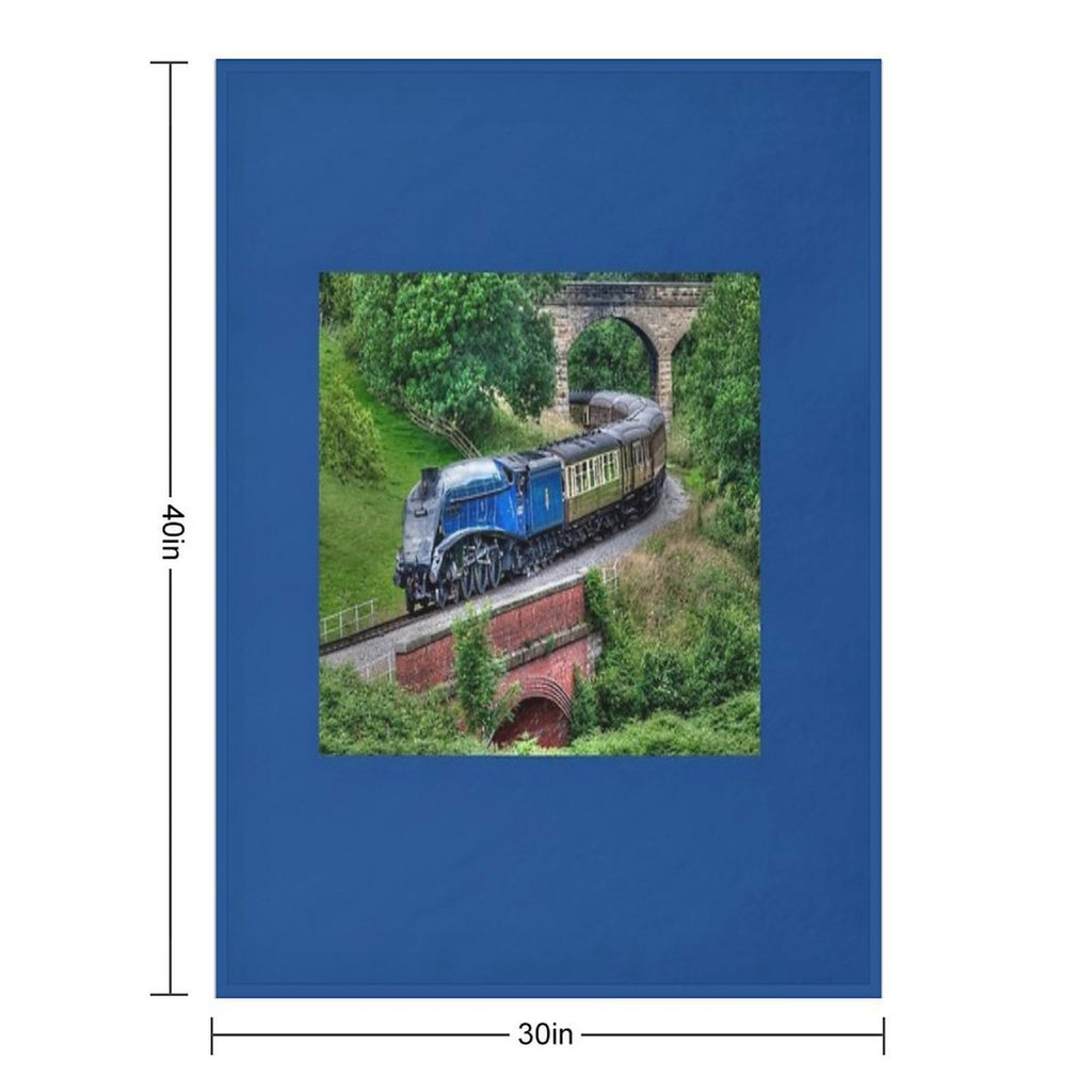 60007 Sir Nigel Gresley Locomotive Plush Throw Blanket