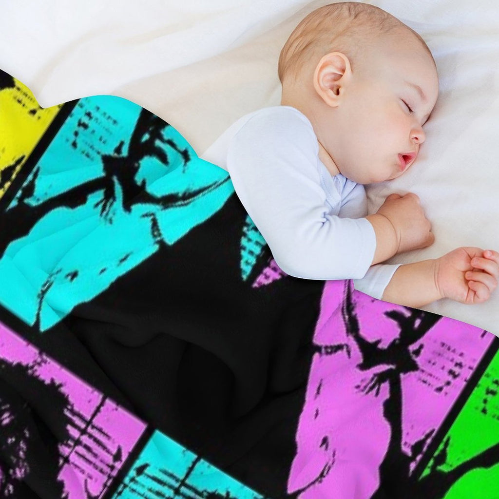 Pop Art Beethoven Velvety-soft Throw Blanket