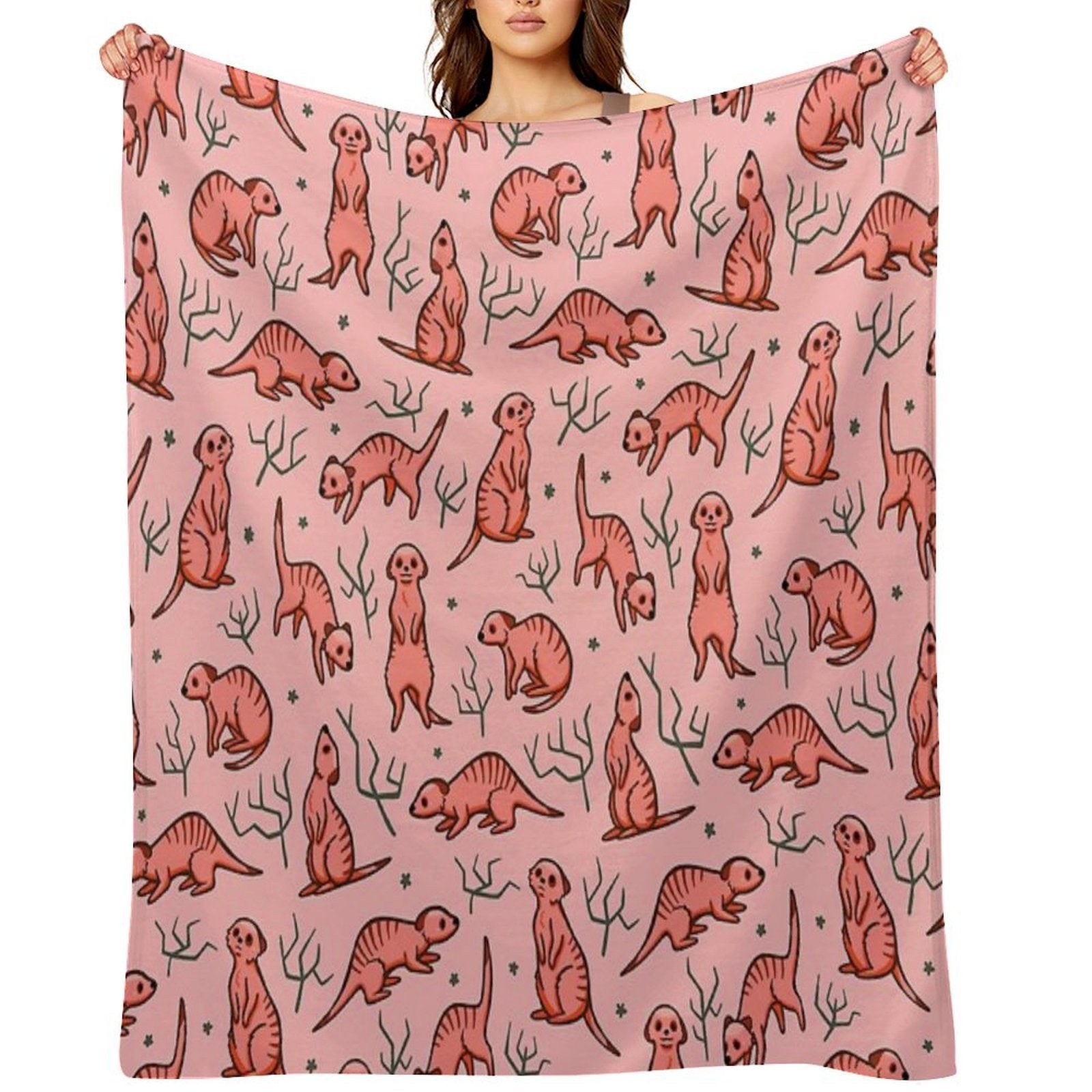 Major Meerkats All-season Throw Blanket