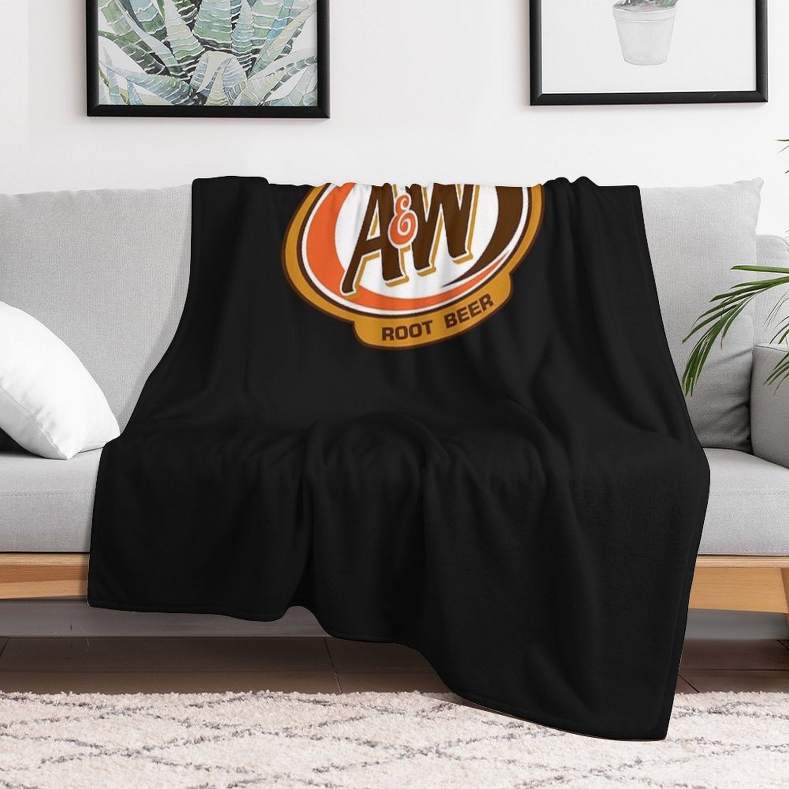 A&W Root Beer Logo Classic Versatility Throw Blanket