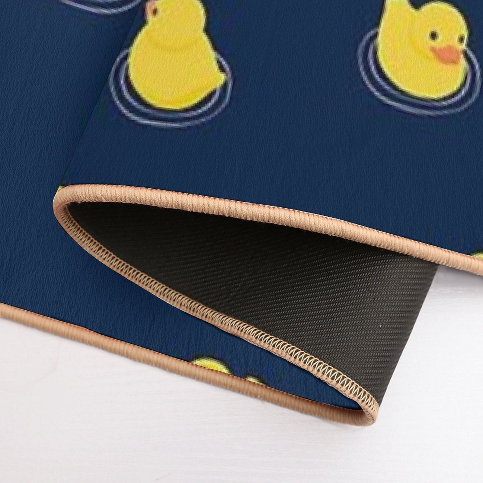 Rubber Ducks - Navy Blue  Easy Maintenance Bath Mat