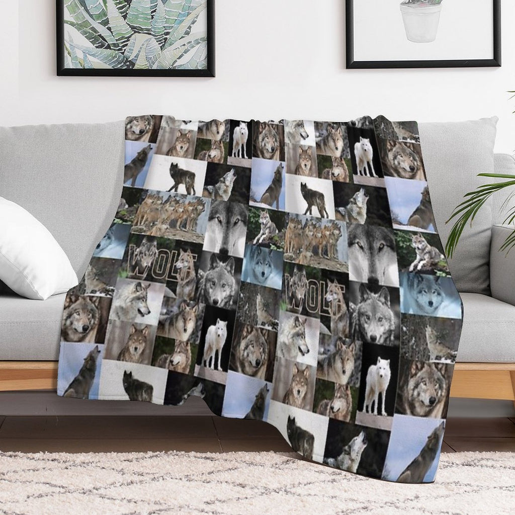 Worrisome Wolves Velvety-soft Throw Blanket