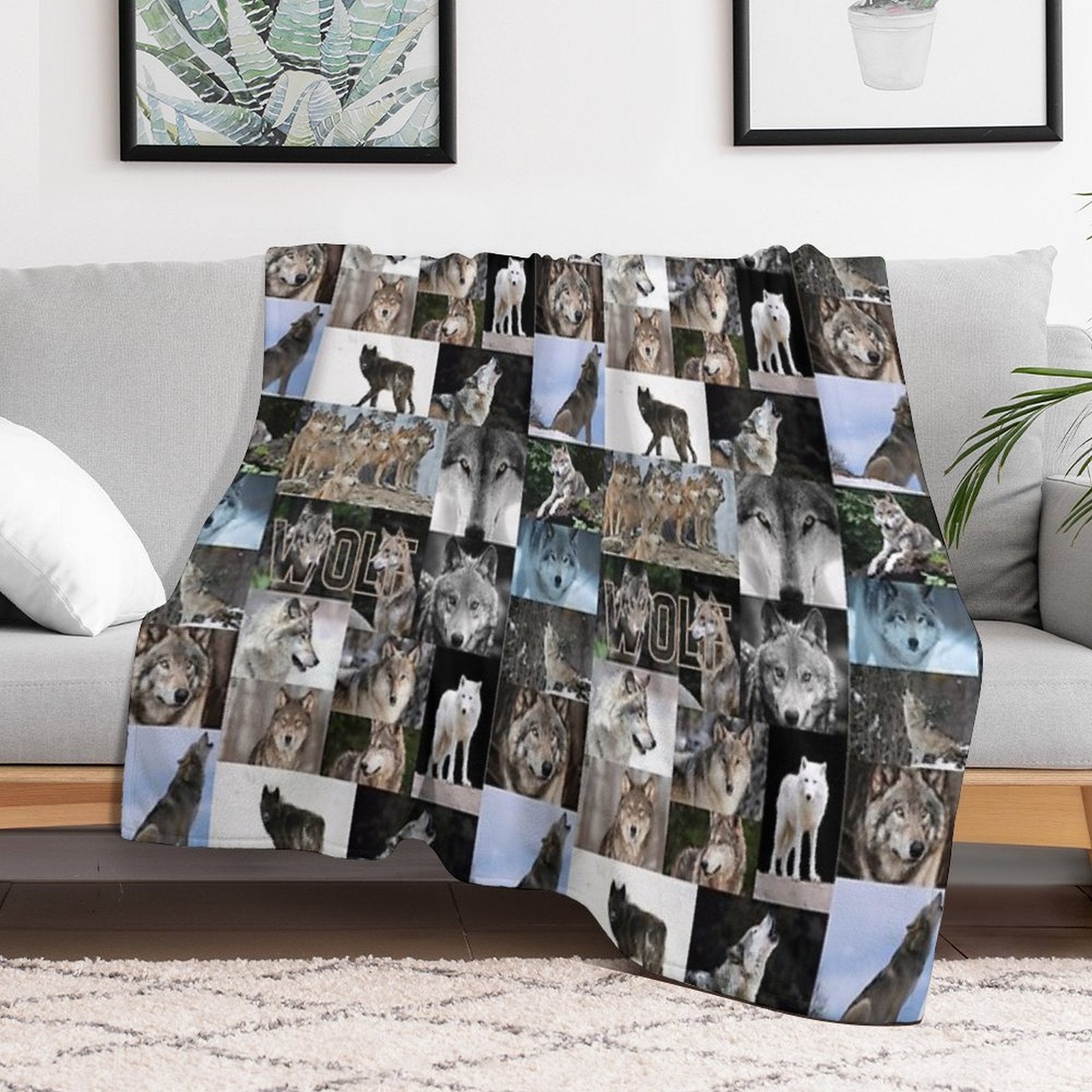 Worrisome Wolves Velvety-soft Throw Blanket