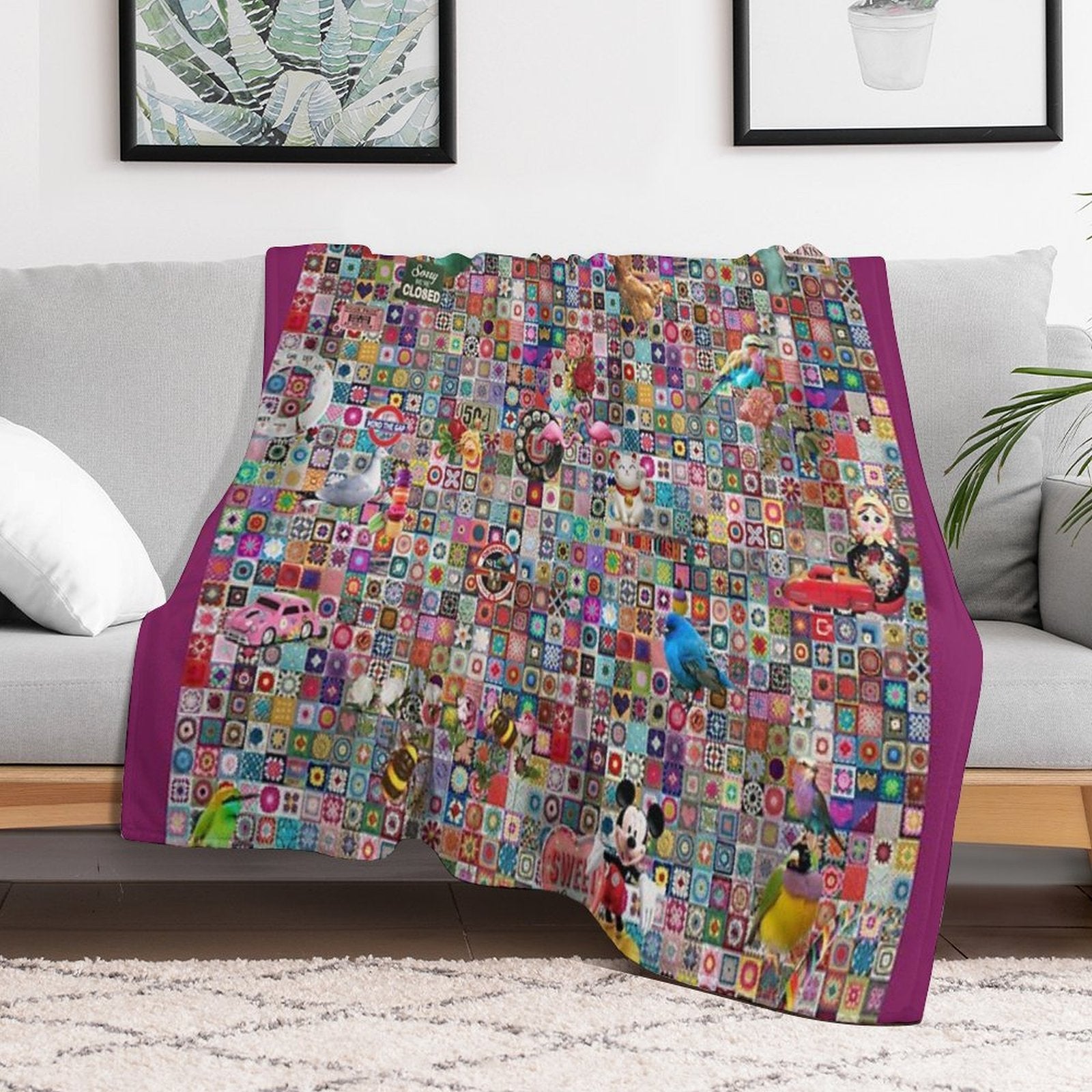 Granny Madness Durable Throw Blanket