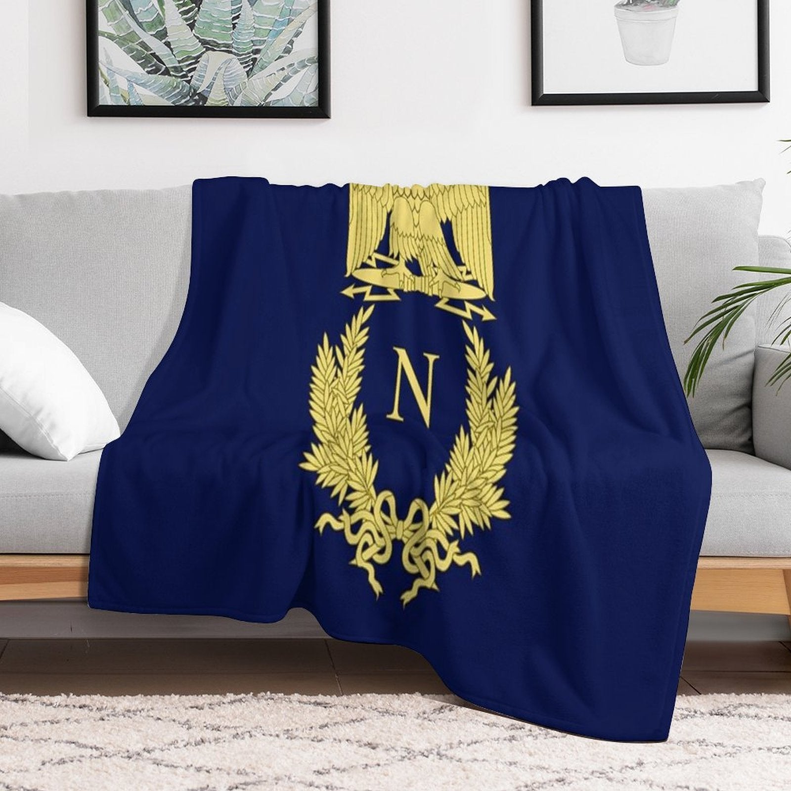 Emblème De Napoléon Bonaparte Compact Throw Blanket