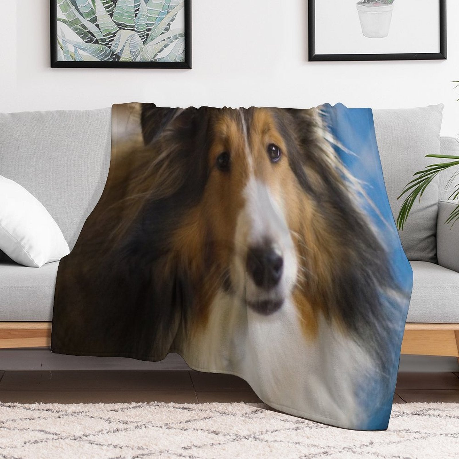 Sheltie Eco-conscious Throw Blanket