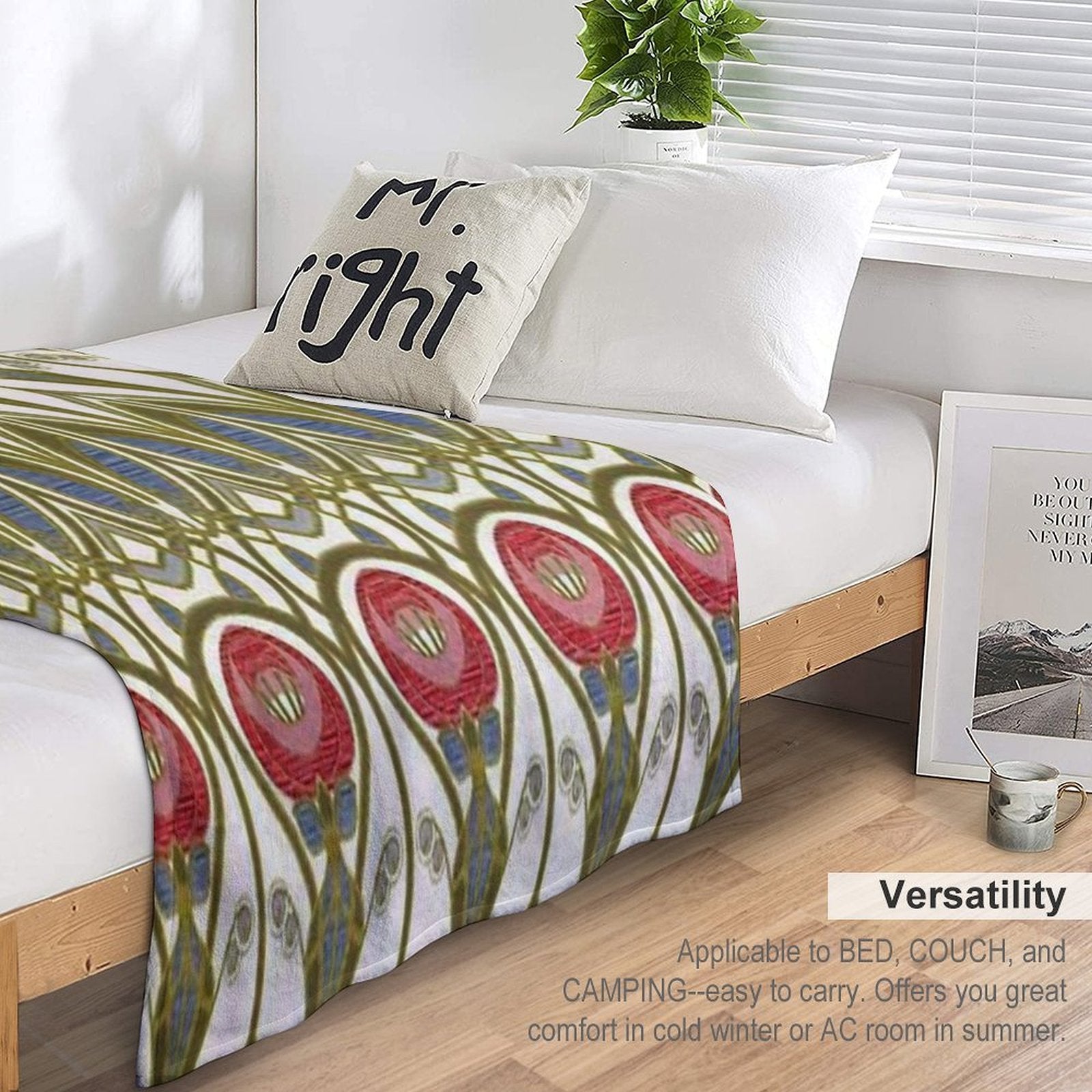 Charles Rennie Mackintosh Design Durable Throw Blanket