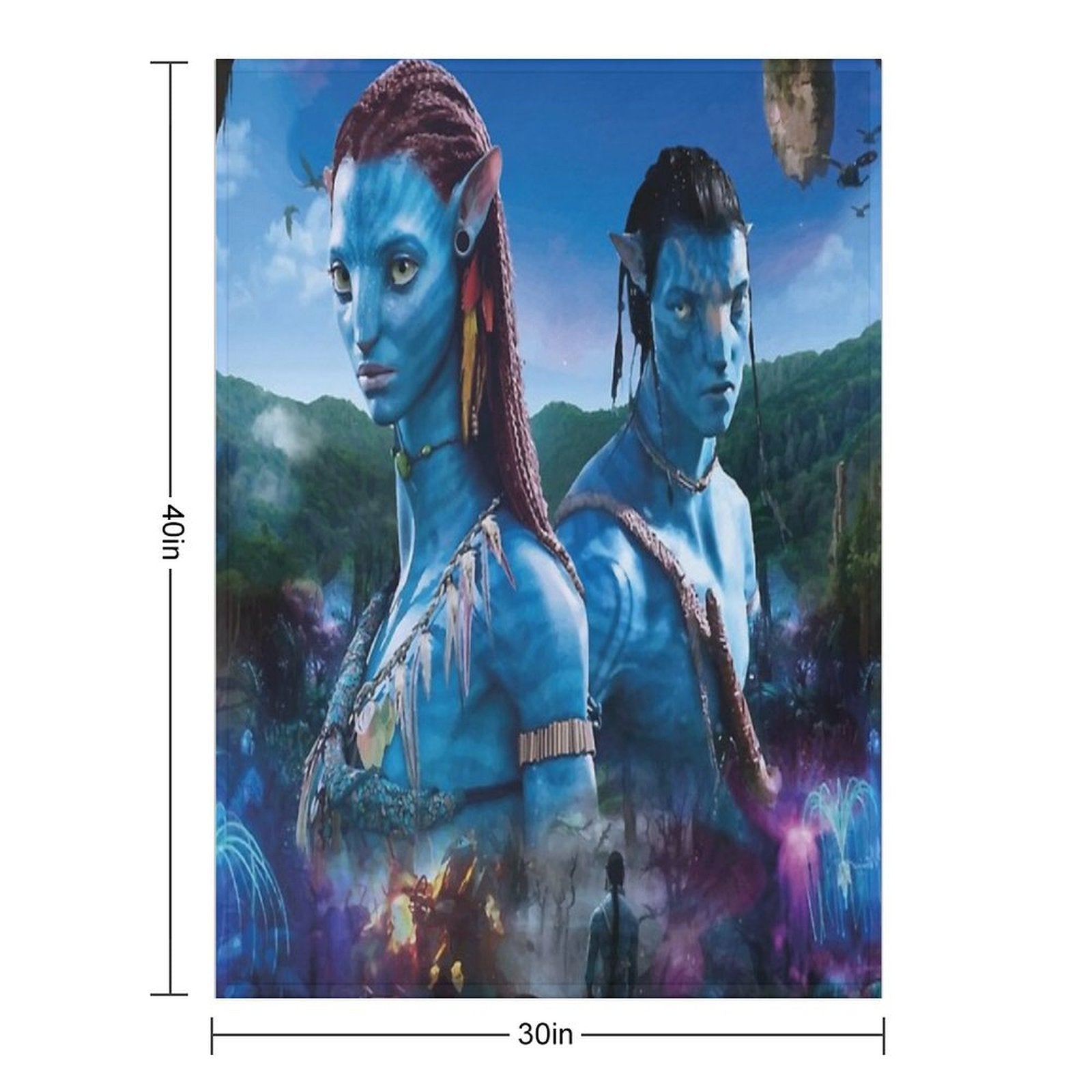 AVATAR Shrink-resistant Throw Blanket