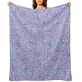 Purple Paisley Eco-conscious Throw Blanket