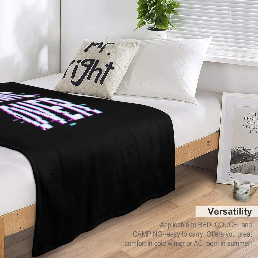 Copy of Vaporwave Aesthetic Art - Retro Mix Tape Japanese Otaku Grunge Compact Throw Blanket