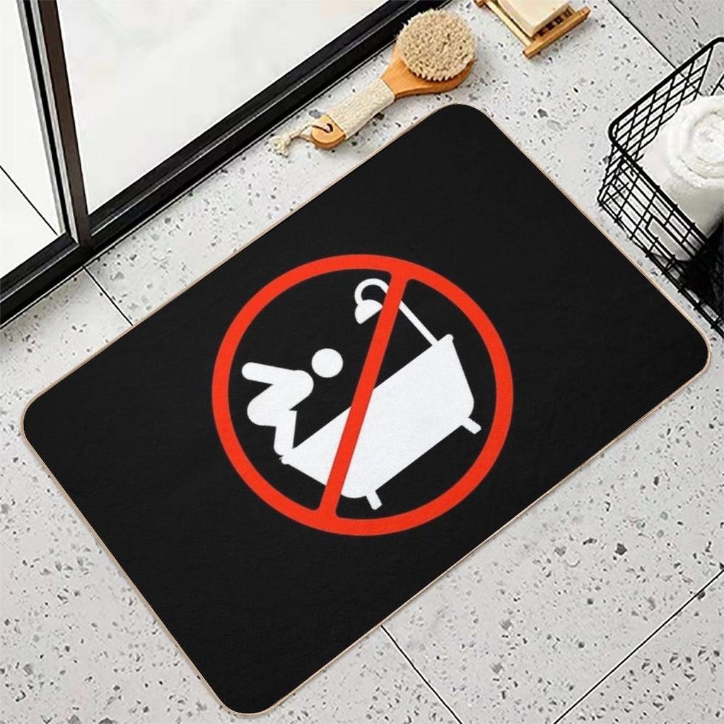 No Diving in The Bathtub  Odorless Bath Mat