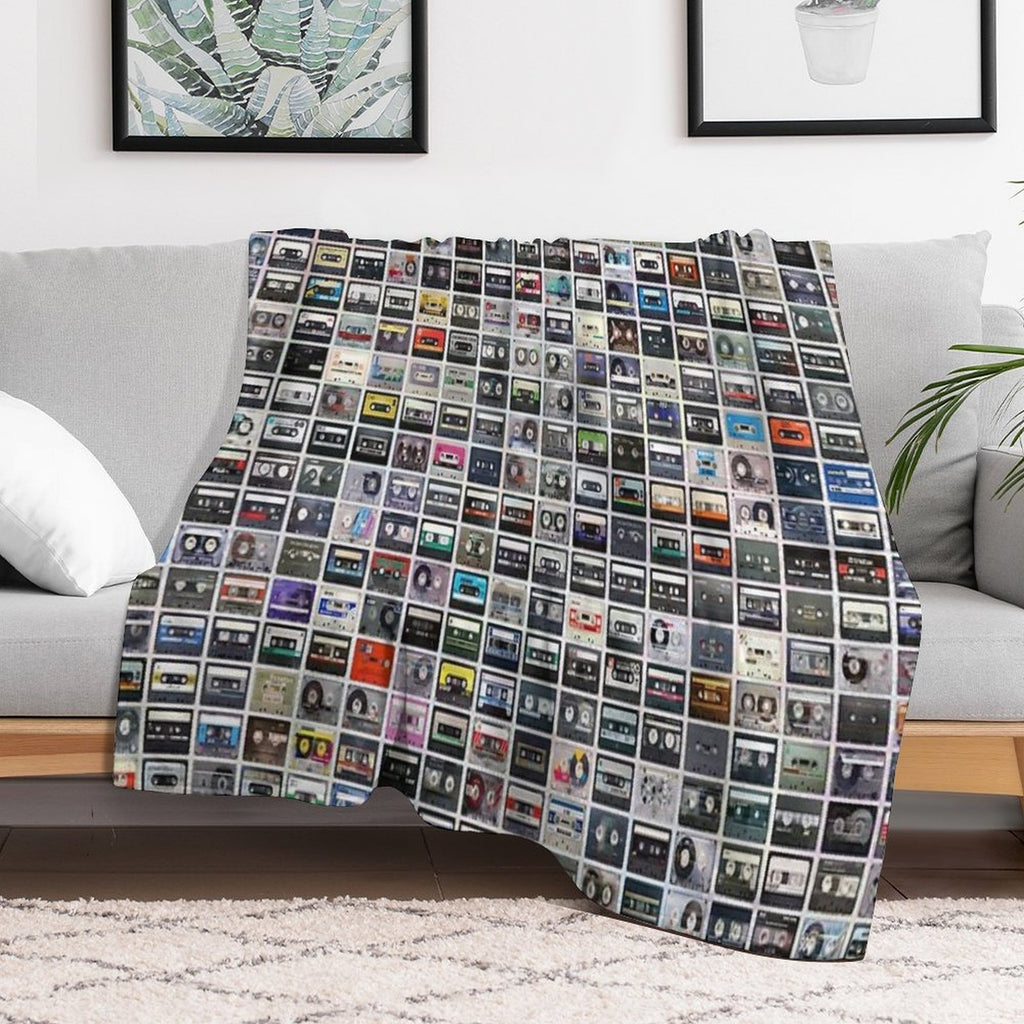 Cassettes All-season Throw Blanket