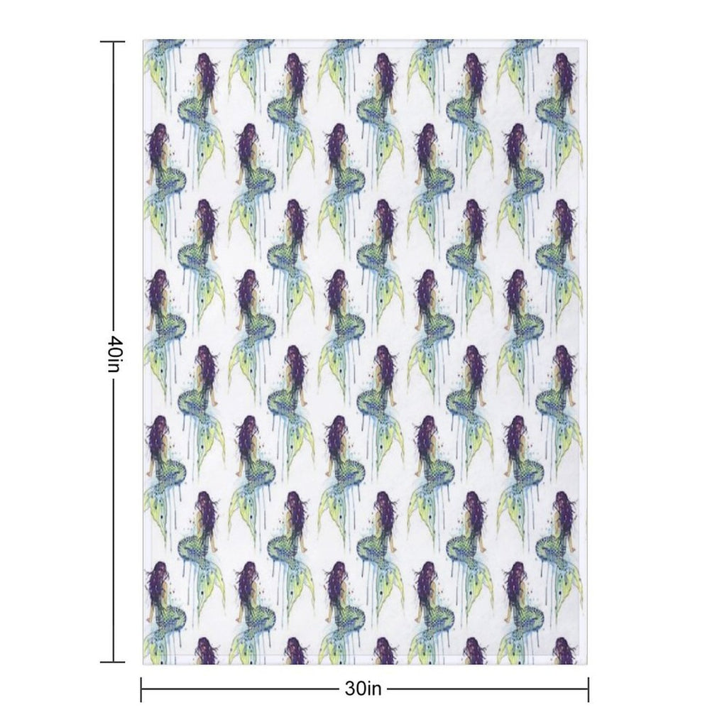 Mermaid Lightweight Throw Blanket