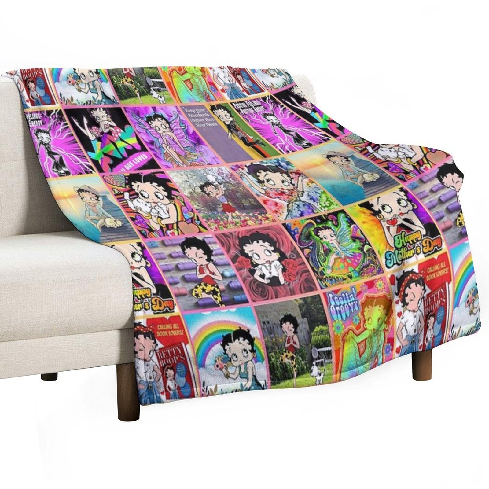 Betty Boop Collage 2023 V 2, Betty Boop Comforter Set, Betty Boop Sassy, Betty Boop Throw Blanket, Betty Boop Doodles Quick-dry Throw Blanket