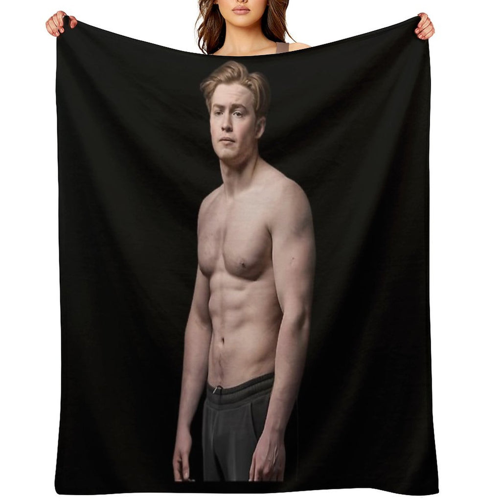 Kit Connor Shirtless  Hot Compact Throw Blanket