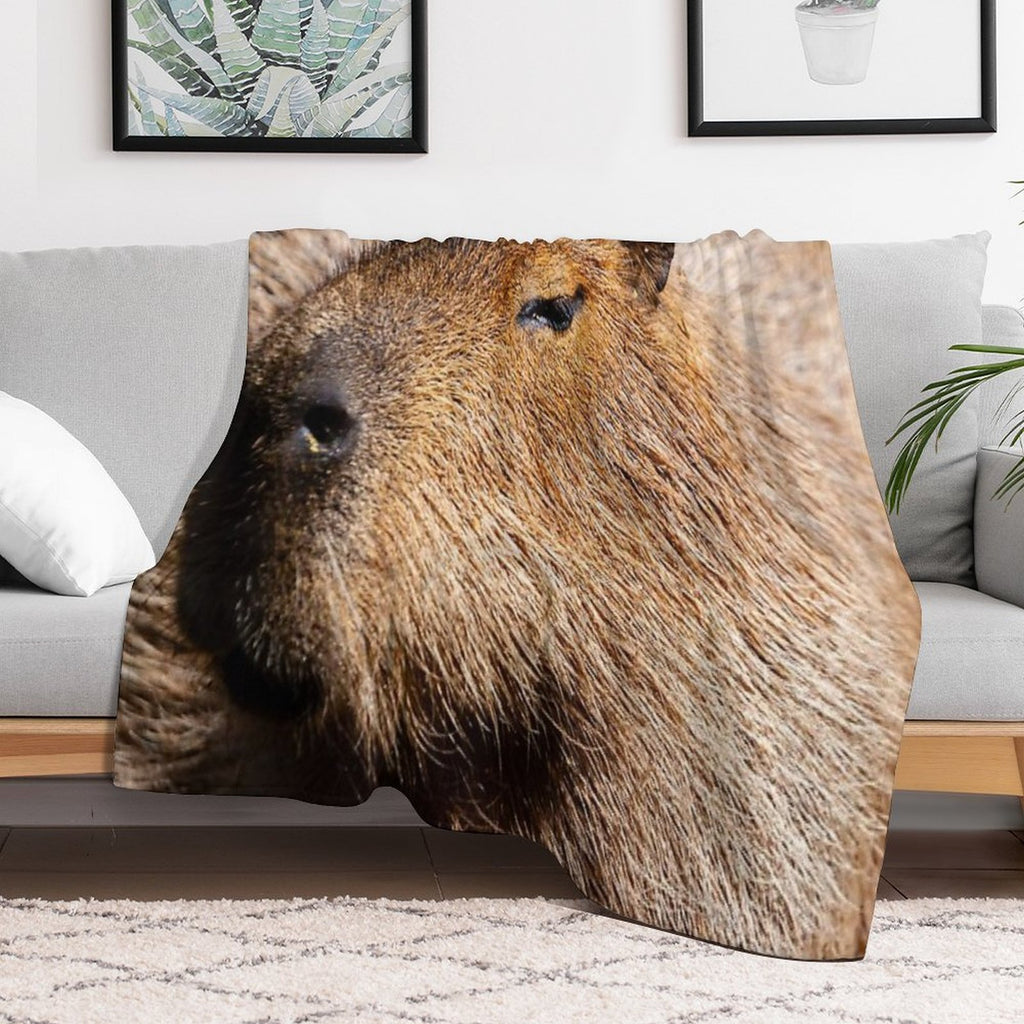 Capybara Profile Multi-functional Throw Blanket