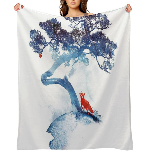 The Last Apple Tree Anti-pilling Throw Blanket