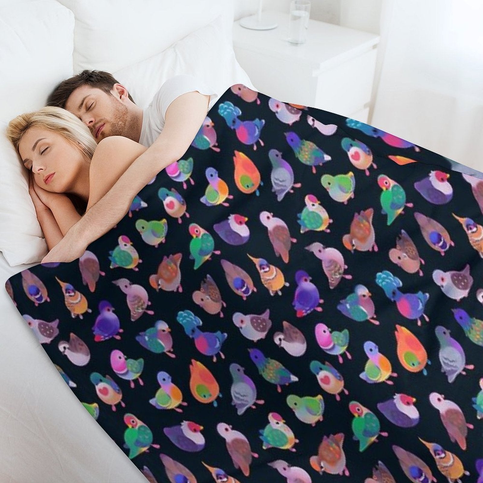 Wild Pigeon Easy Care Throw Blanket
