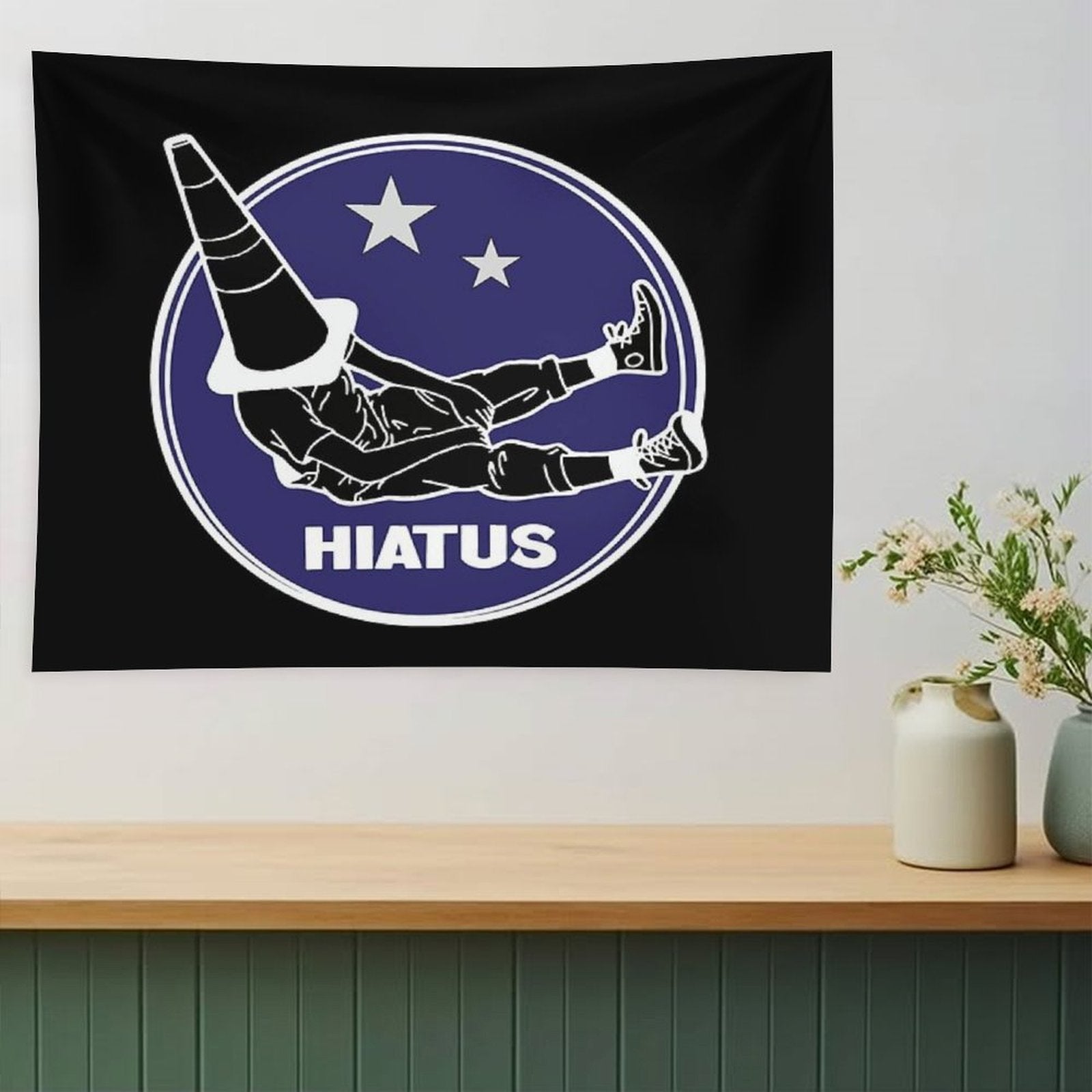 Cone Face Hiatus Logo Tapestry